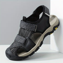 Men's Lightweight Non Slip Hook And Loop Sandals Quick Drying