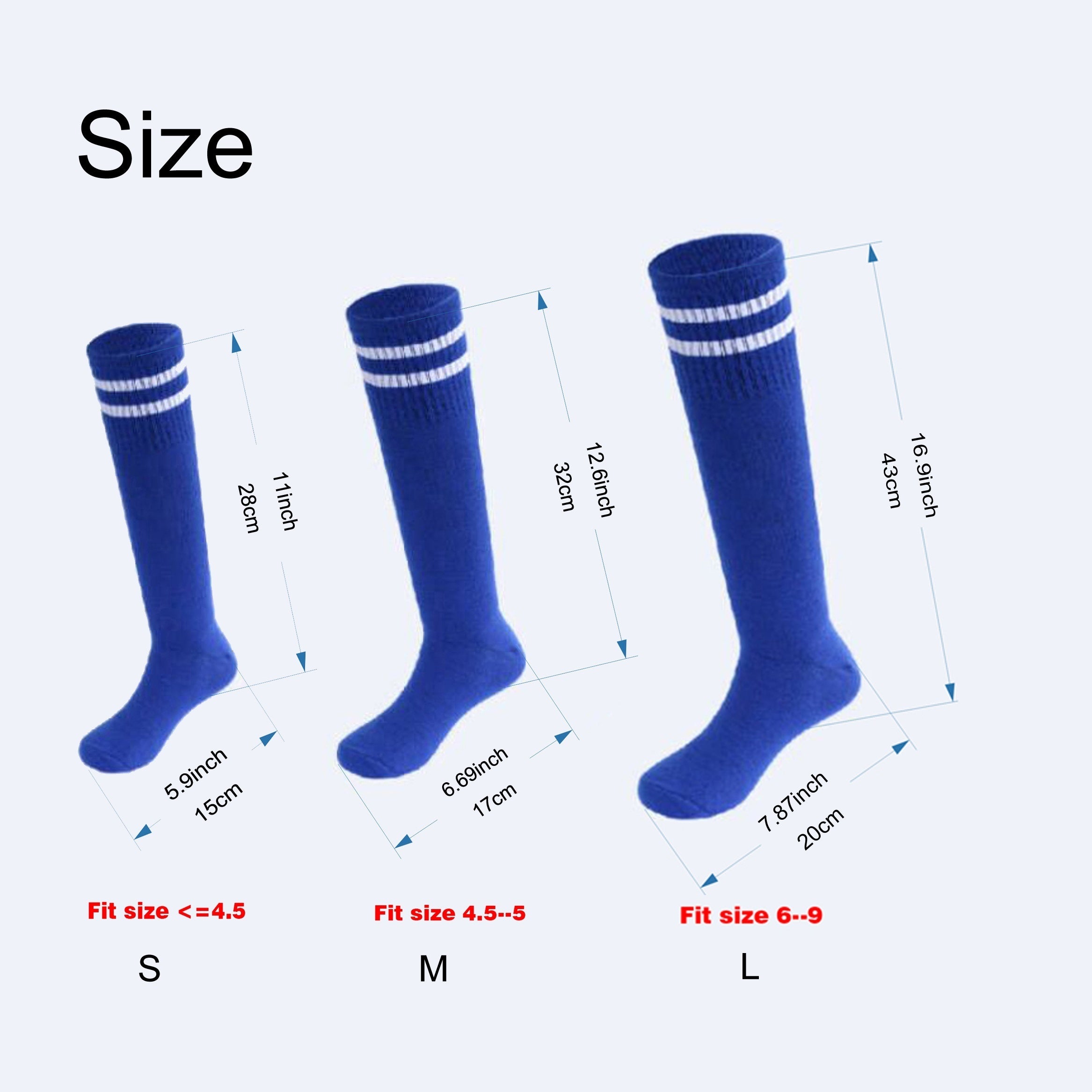Youth Soccer Socks - Non Slip Breathable Design for Comfortable Training