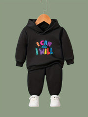 OERYUI I CAN AND I WILL Hoodies Pants Set