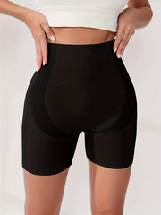 High Waist Yoga Shorts Slim Fit High Stretch Seamless Sports Shorts