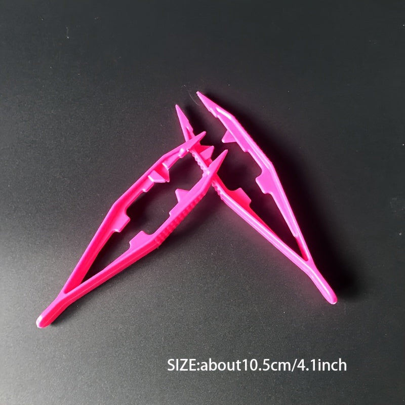5pcs Plastic Tweezers for DIY Home Projects