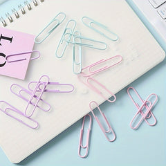 10pcs Colorful Paper Clips Office Supplies