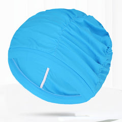 High Elastic Flower Print Swim Cap for Men & Women