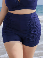 Ruched High Rise Bikini Bottoms
