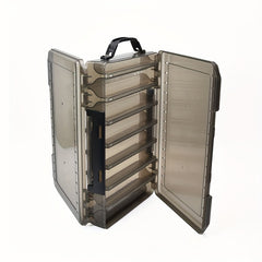 Plastic Double Sided Fishing Tackle Box Storage Case