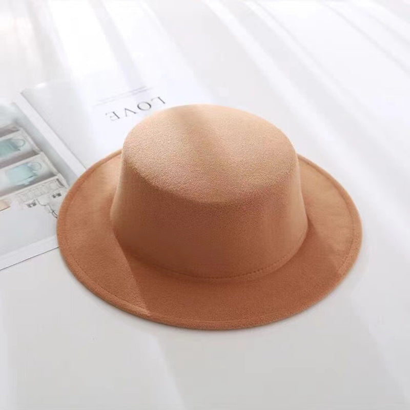 Men's Sun Visor Hat Stylish Flat Top Flat Brim Bowler Hat