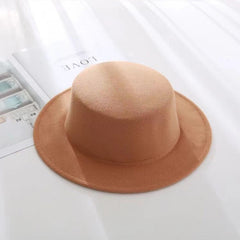 Men's Sun Visor Hat Stylish Flat Top Flat Brim Bowler Hat