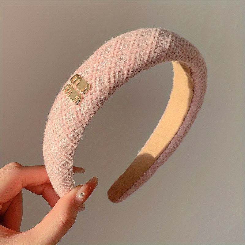 Sweet Wide Non-slip Hair Hoop for Girls - Face Washing Sports Yoga Headwear