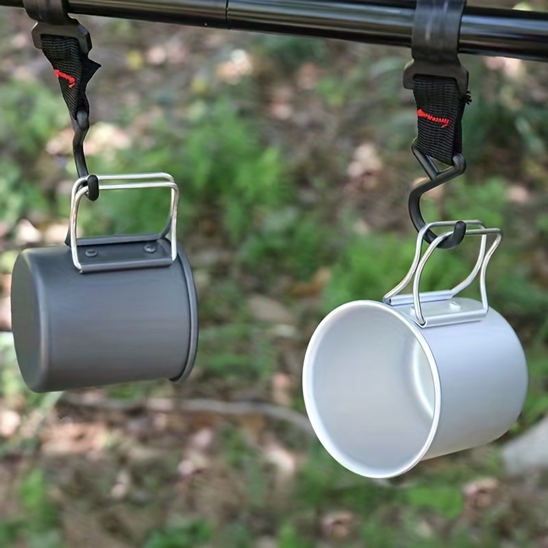 300ml Portable Folding Aluminum Water Cup for Camping Picnic Hiking