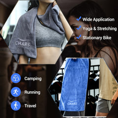 Soft Microfiber Towel 11.81 x 39.37 - Fitness, Yoga, Travel