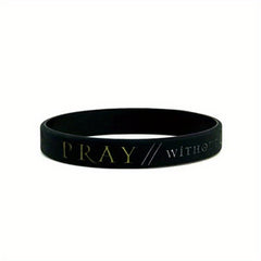 Faith Pray Power Silicone Bracelet - Inspirational Letter Pattern