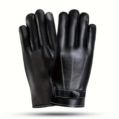 Outdoor Sports Waterproof PU Leather Gloves