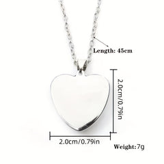 Winter Snowman Christmas Heart Pendant Necklace