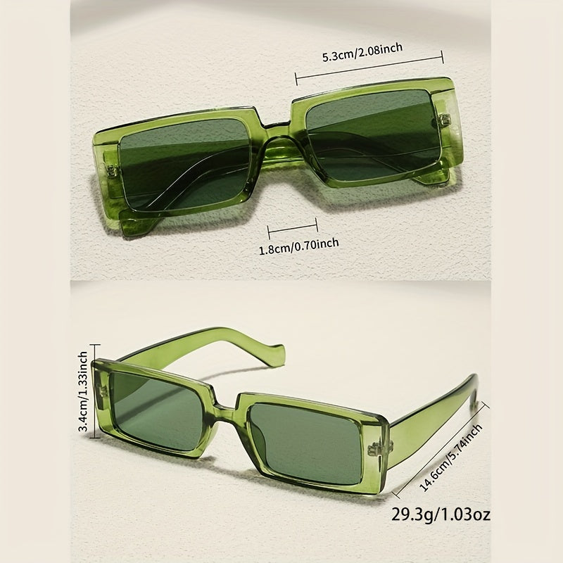 Jelly Rectangle Sunglasses UV400 Sun Shades Glasses