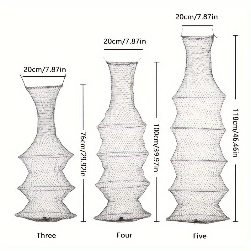 Foldable Fishing Net Collapsible Mesh Fishing Gear