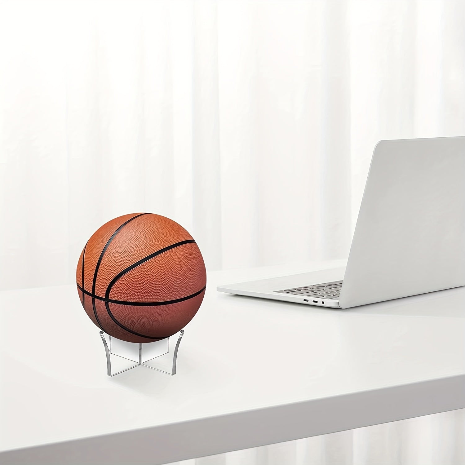 Acrylic Sports Ball Display Stand - Football Basketball Volleyball Rugby Soccer