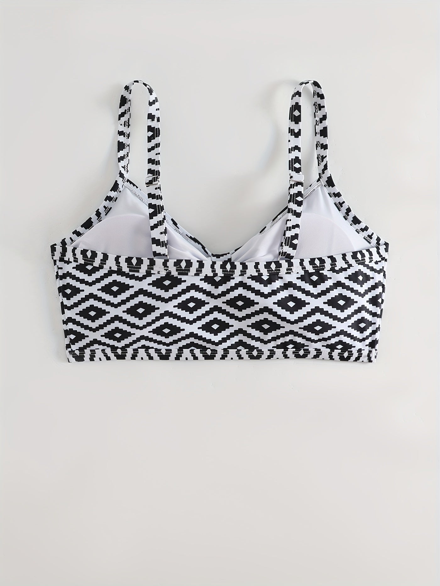 Vacay Bikini Top V Neck Padded Swimwear Bra