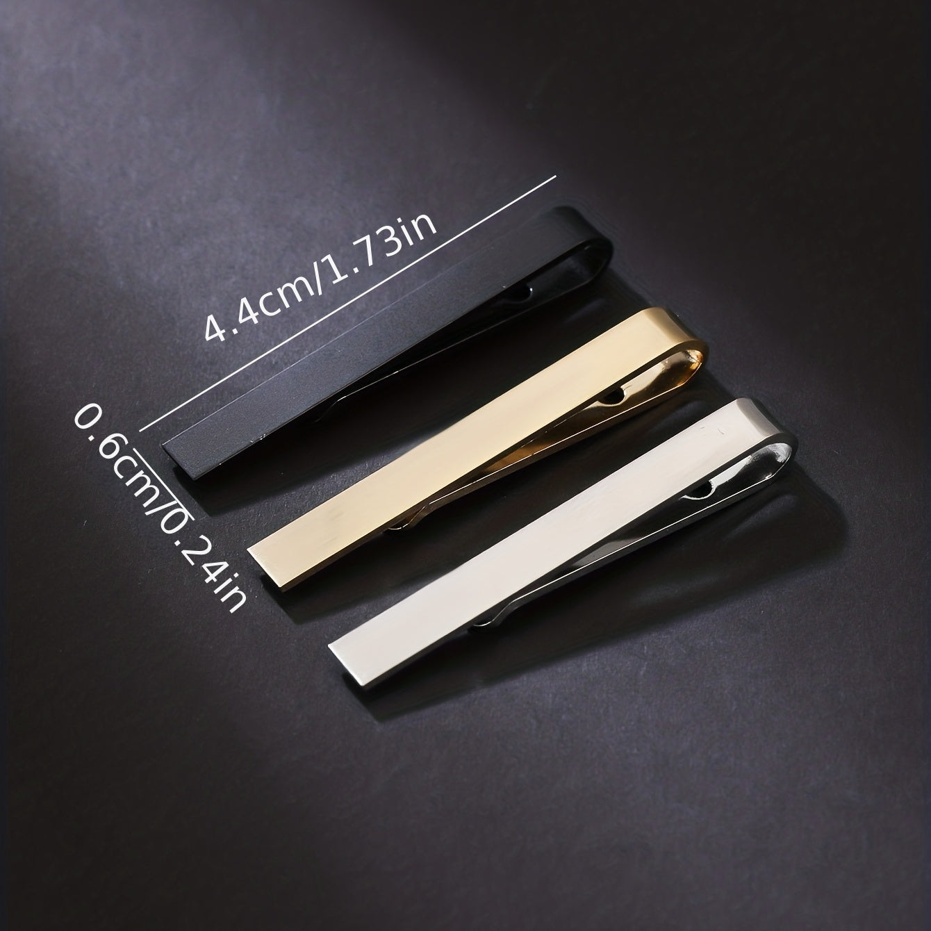 3pcs Formal Business Tie Clips Set