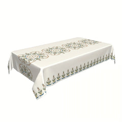 Floral Polyester Tablecloth for Parties and Dinner Decor