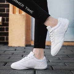Girls' Lightweight Non Slip Cheer Shoes for Indoor Training