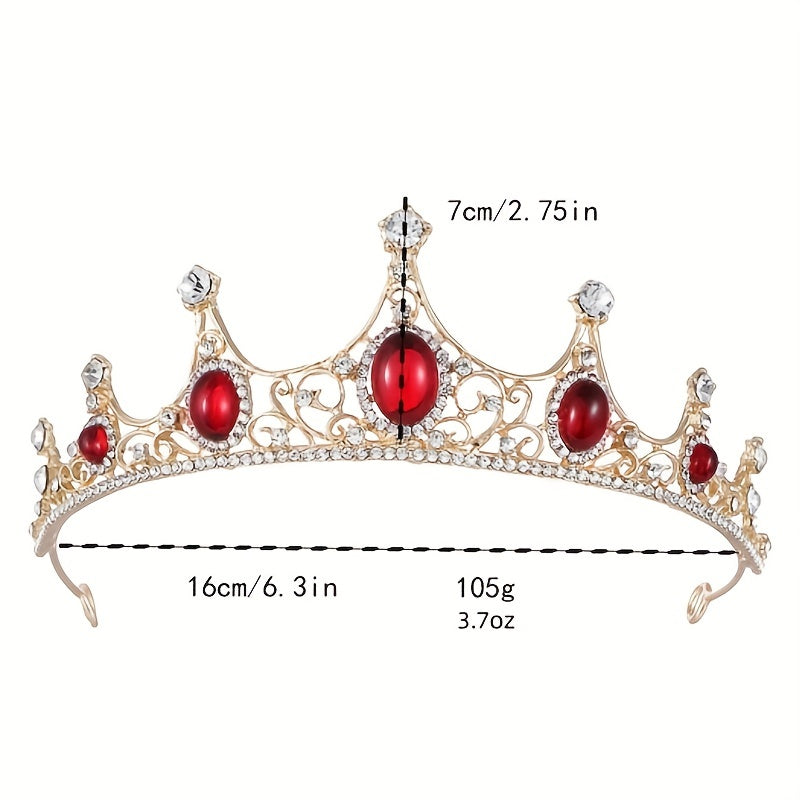 Crystal Headband Queen Crown Set Birthday Headdress