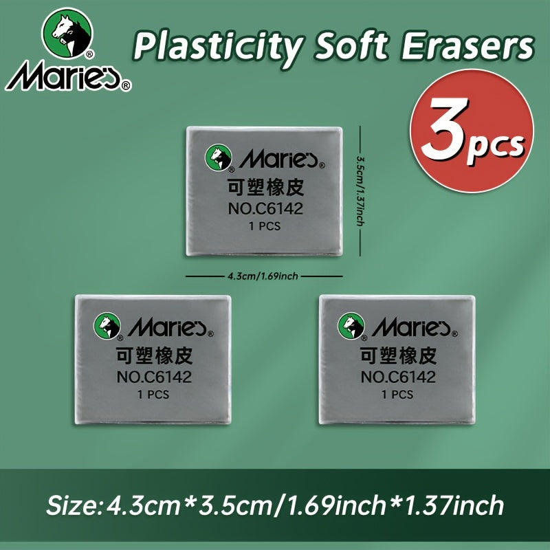 Plasticity Erasers Kneaded Rubber Art Supplies For Drawing Blend Sketch Grey