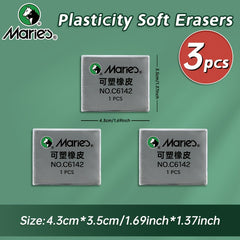 Plasticity Erasers Kneaded Rubber Art Supplies For Drawing Blend Sketch Grey