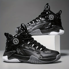 Boys' High Top Basketball Shoes for Outdoor Activities