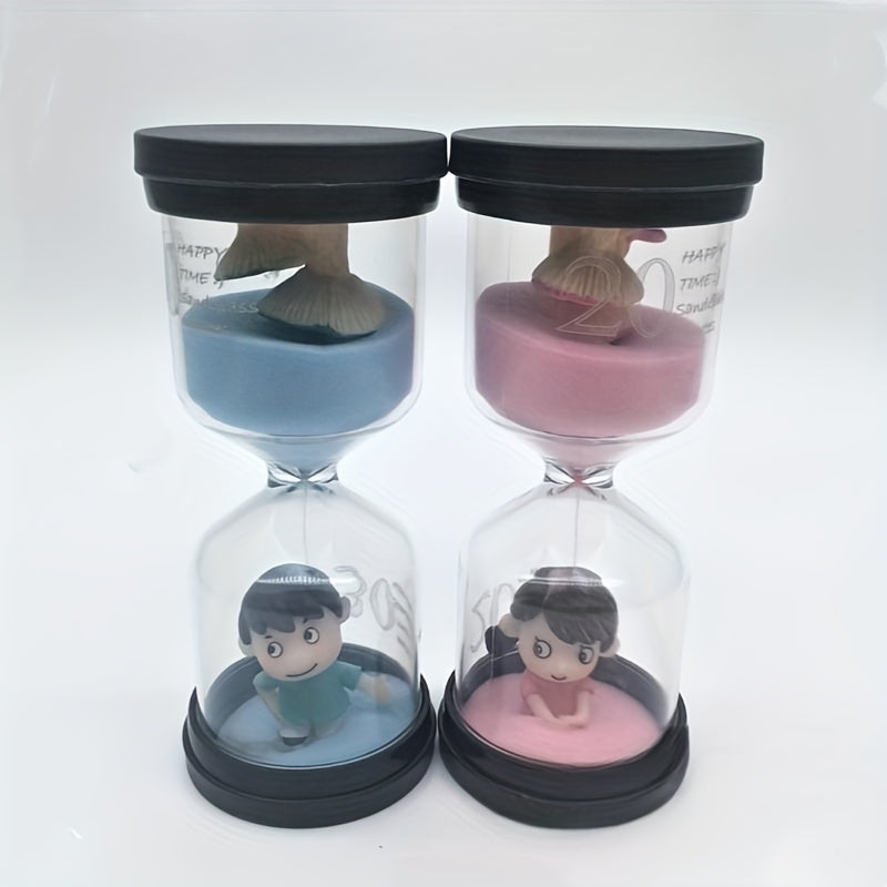 2pcs Couple Hourglass Timer Ornament Creative Gift Craft Home Hourglass