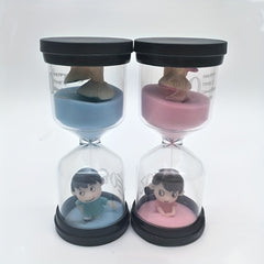 2pcs Couple Hourglass Timer Ornament Creative Gift Craft Home Hourglass