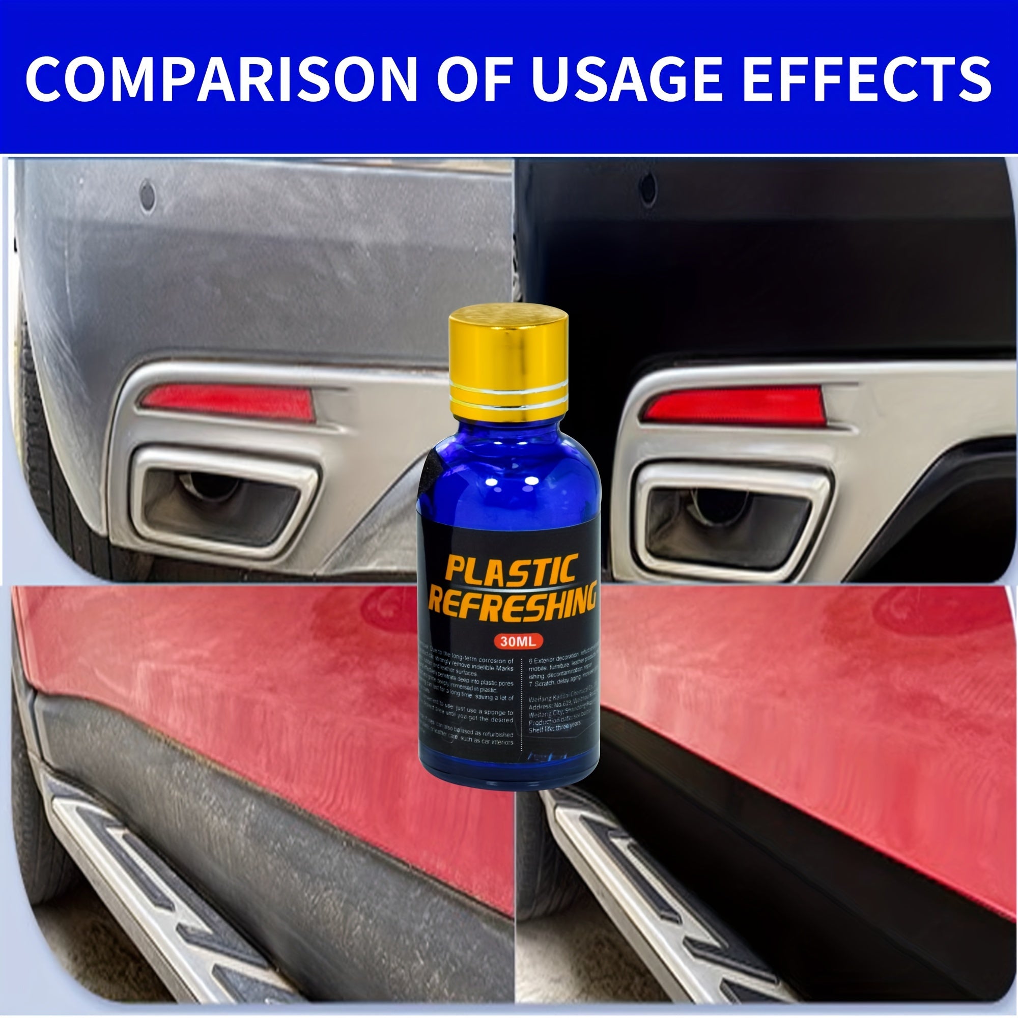 30ML Car Plastic Leather Repair Agent Cleaning Sponge