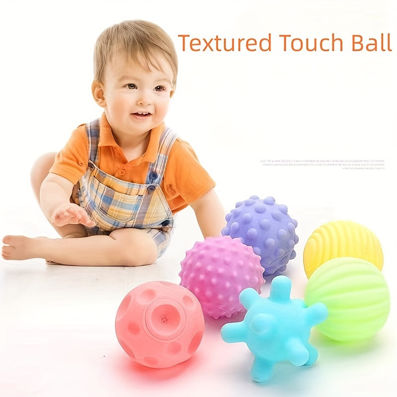 Soft Sensory Grab Balls Geometric Shapes Textured Ball Set