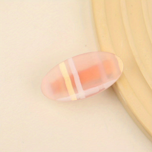 Pink Ellipse Hair Clip Duck Billed Style for Women Girls