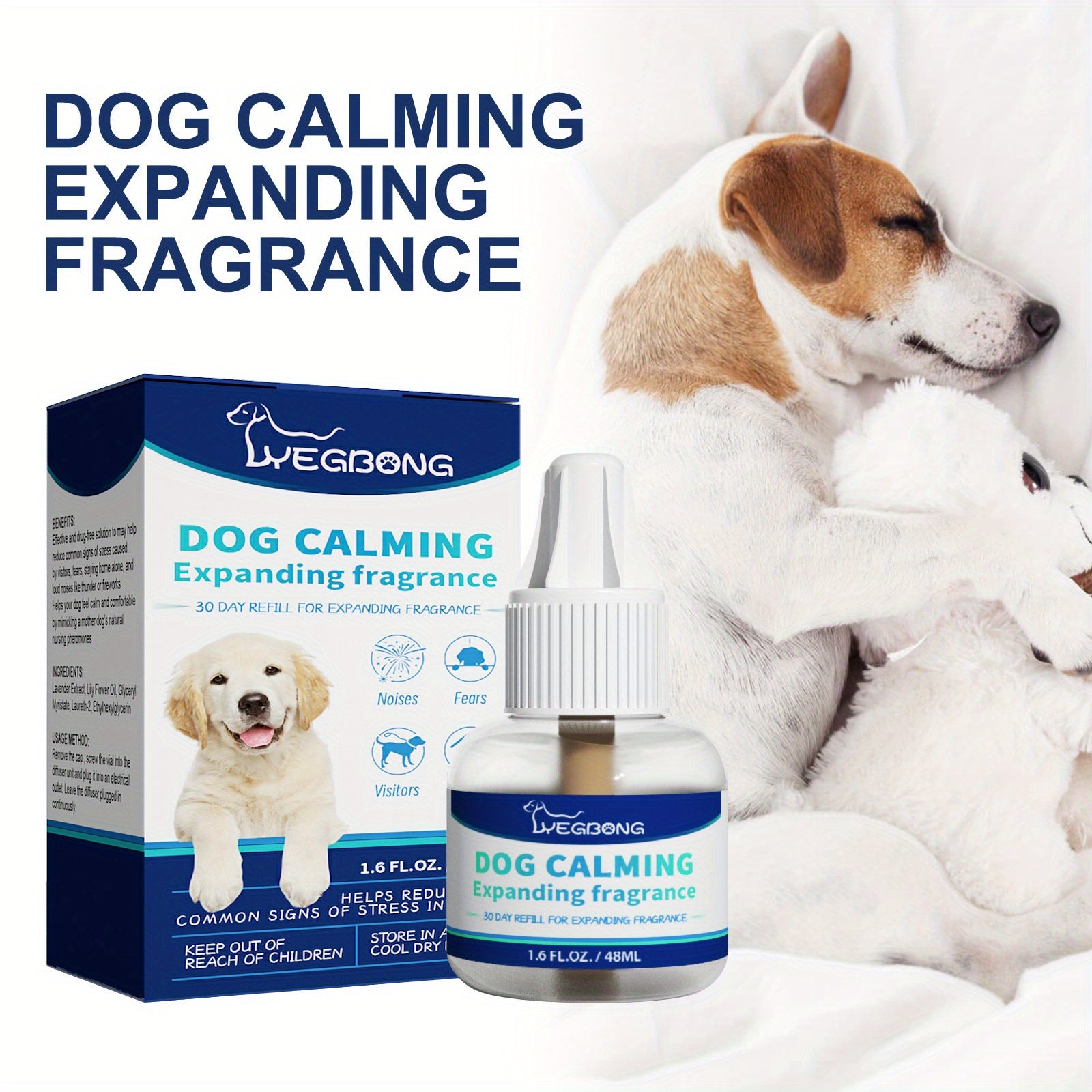 2 Packs Pet Anxiety Relief Liquid Natural Stress Drops for Cats and Dogs