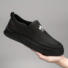 Men's Breathable Slip On Canvas Shoes Casual Flats For Walking Jogging
