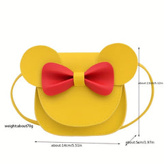 Girls Bow Shoulder Bag Coin Purse Wallet Princess Crossbody Bag Mini Pouch