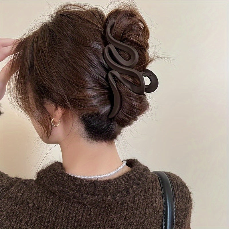 Matte Snake Hair Claw Clip for Women Girls Daily Party Outdoor Decors