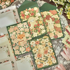 12pcs Flower Theme Envelope Set for Weddings Father's Mother's Thanksgiving