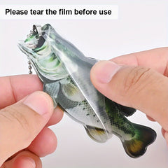 Bass Acrylic Mini Keychain Pendant For Fishing Enthusiasts Car Key Decoration