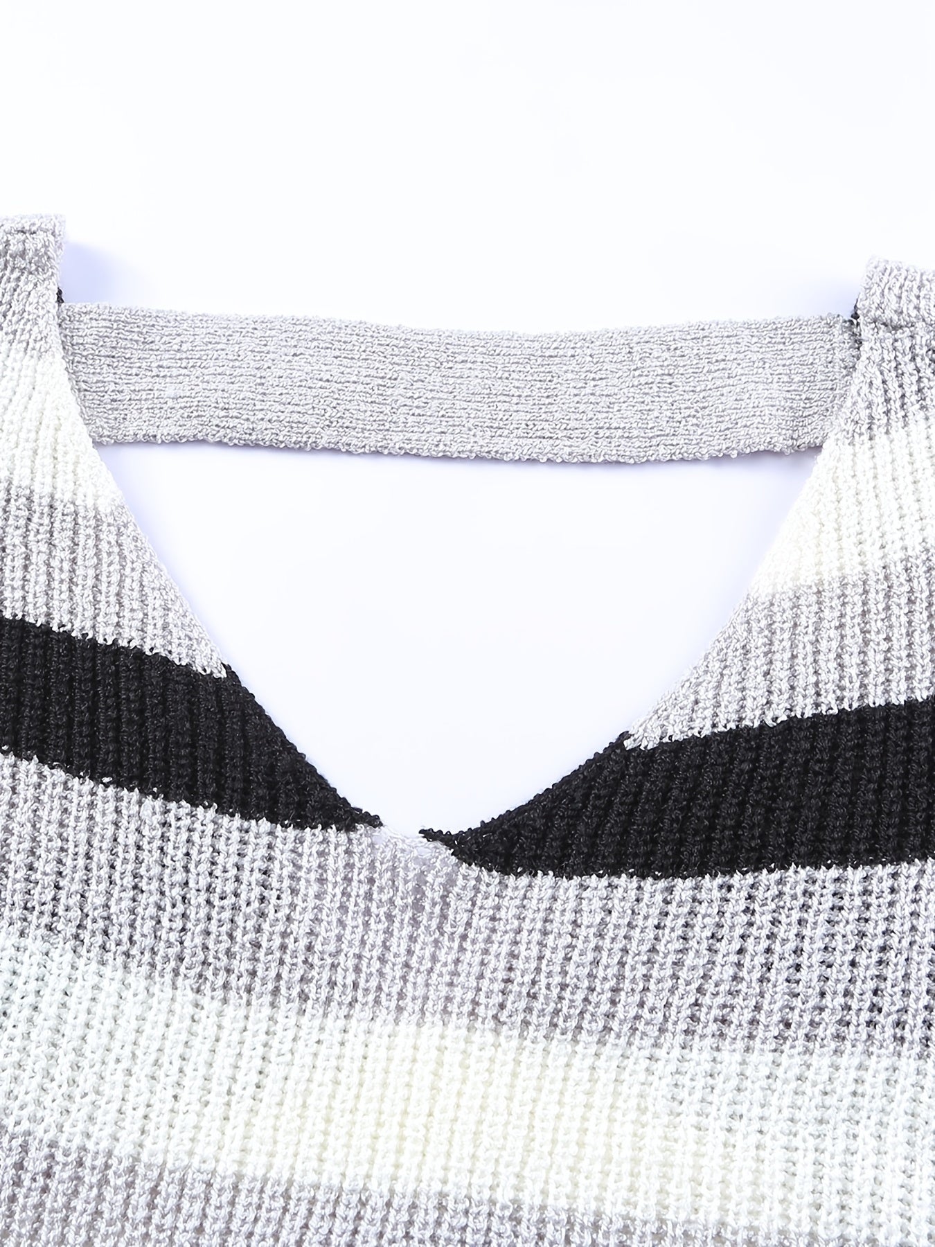 Striped Sweater Women's Long Sleeve Casual Boat Neck Sweater