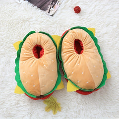 Funny Hamburger Novelty Slip-On Slippers for Women