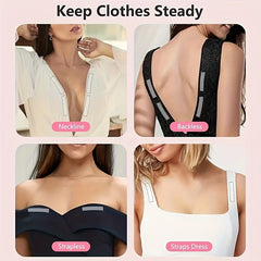 Clear Anti-Slip Stickers for Shirt Neck Women's Lingerie