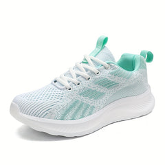 Women's Mesh Tennis Sports Shoes Lightweight Thick Bottom Travel Shoes