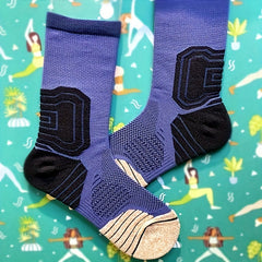 Men's Mid Crew Sport Socks Cotton Blend Breathable for Basketball Training