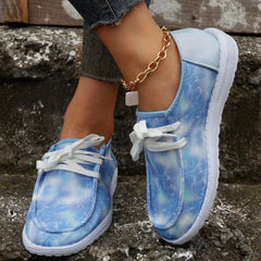 Women's Canvas Shoes Lace Up Lightweight Low Top Daily Travel Shoes