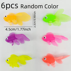 15 Toy Goldfish Soft Elastic Rich Colors for Small Animals