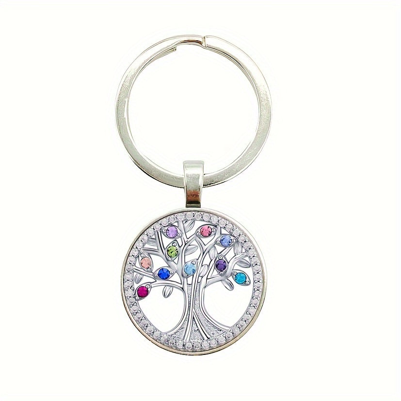 Tree Of Life Keychain Pendant for Car Keys Backpacks Wallets
