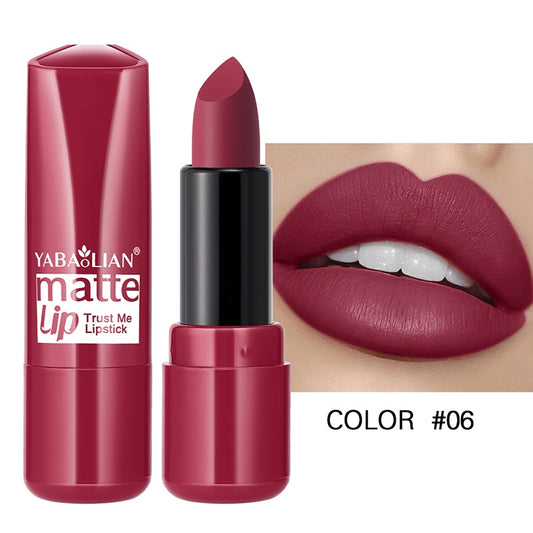 12 High Pigmented Matte Lipsticks Long Lasting Waterproof