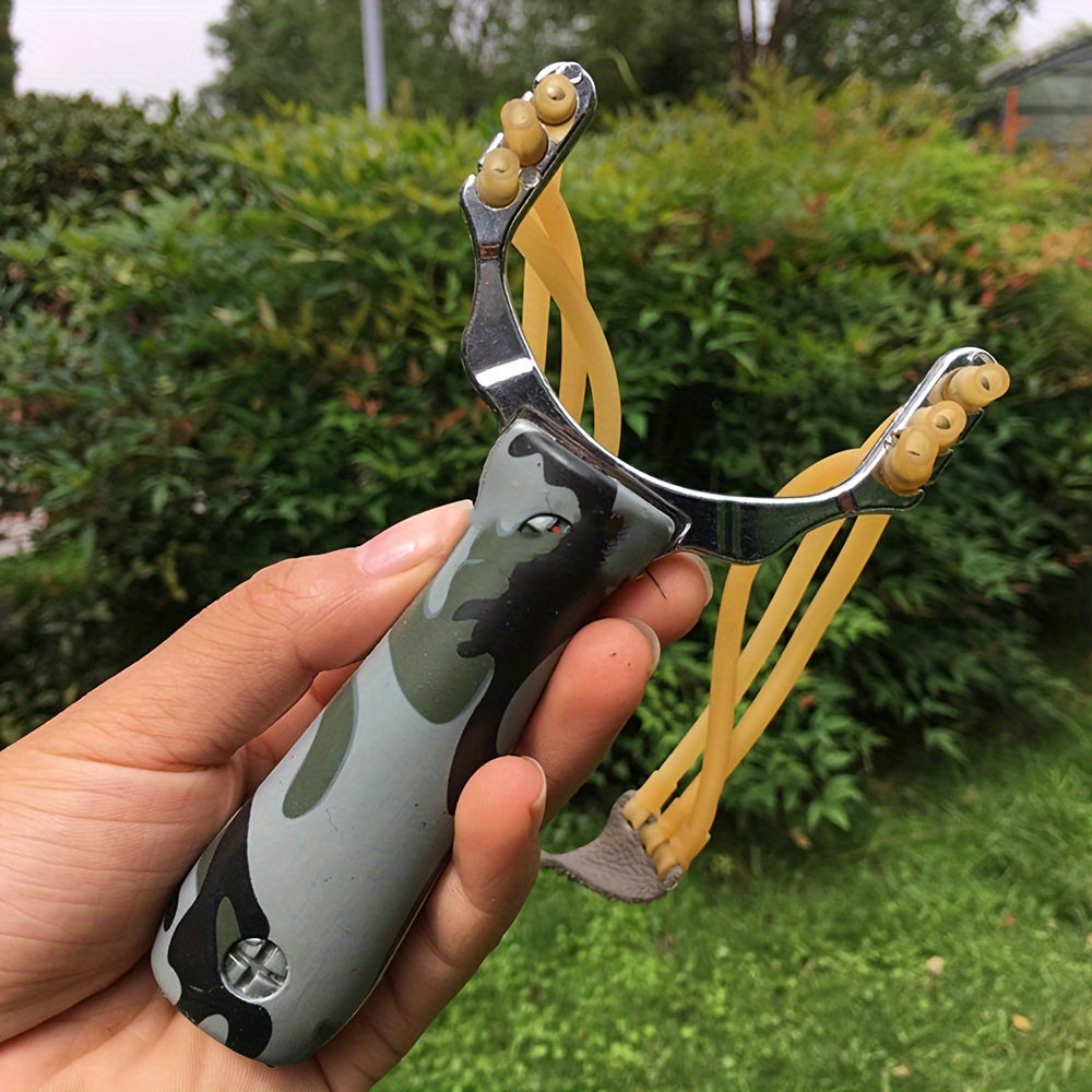 Camouflage Handle Slingshot for Outdoor Shooting Practice