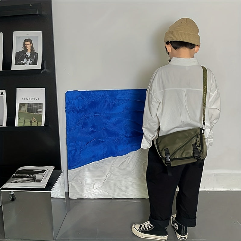 Large Capacity Lightweight Nylon Crossbody Bag For Boys